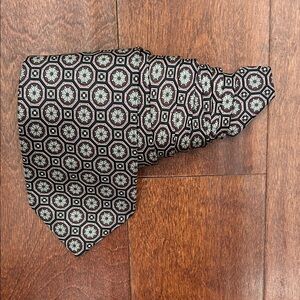 Robert Talbott Nordstrom Black, Burgundy and Green Patterned Tie, 100% Silk